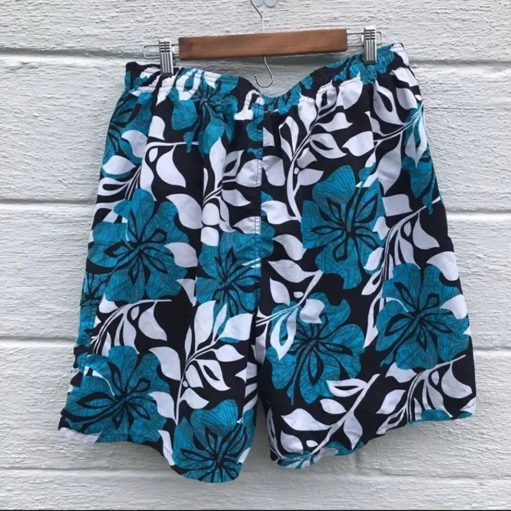 Speedo Boys' Hawaiian Print Swim Boardshort